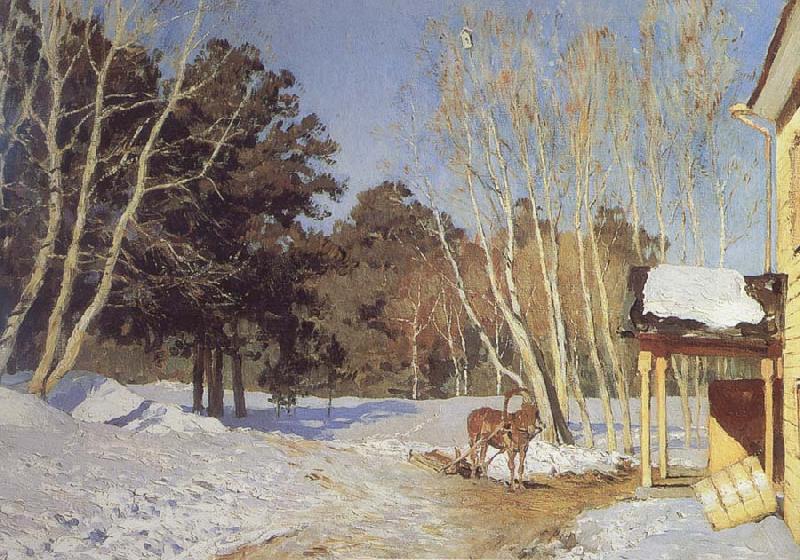 Isaac Levitan March oil painting image